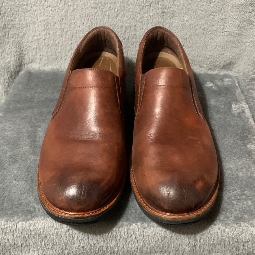 Dansko Mens Jackson Brown Leather Slip On Loafers Shoes Size 46 12-12.5 US